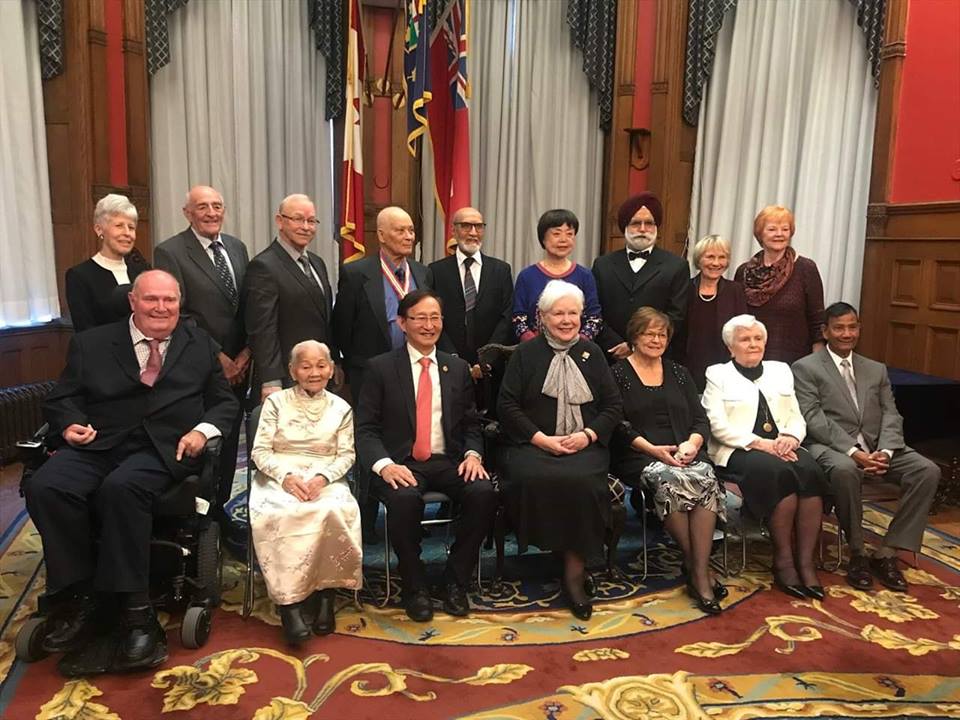 Brian Leyes was honoured with an Ontario Senior Achievement Award for his contributions to life in The Village of Taunton Mills. 