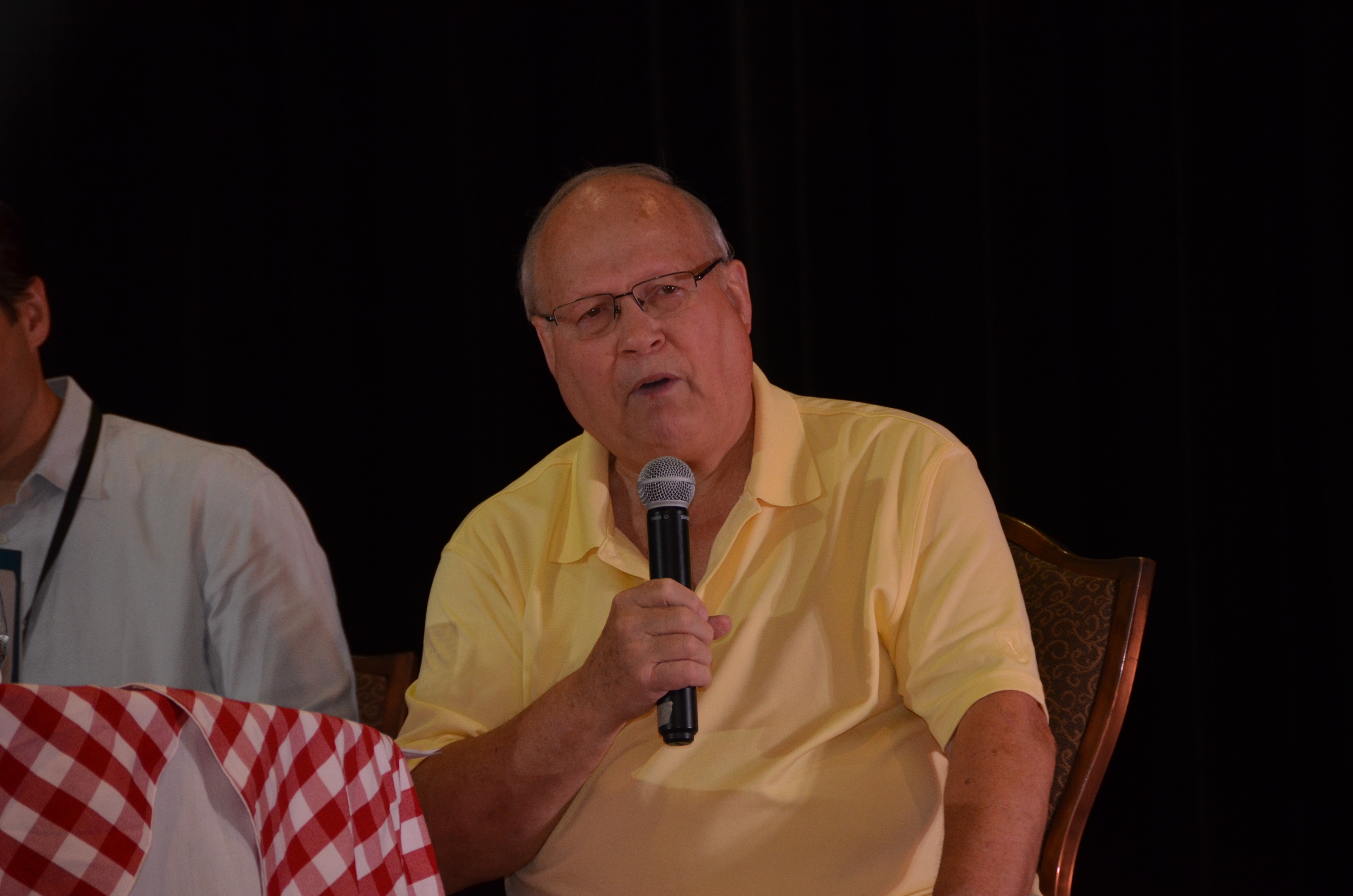 Ron Schlegel speaks to team members at the Operational Planning retreat