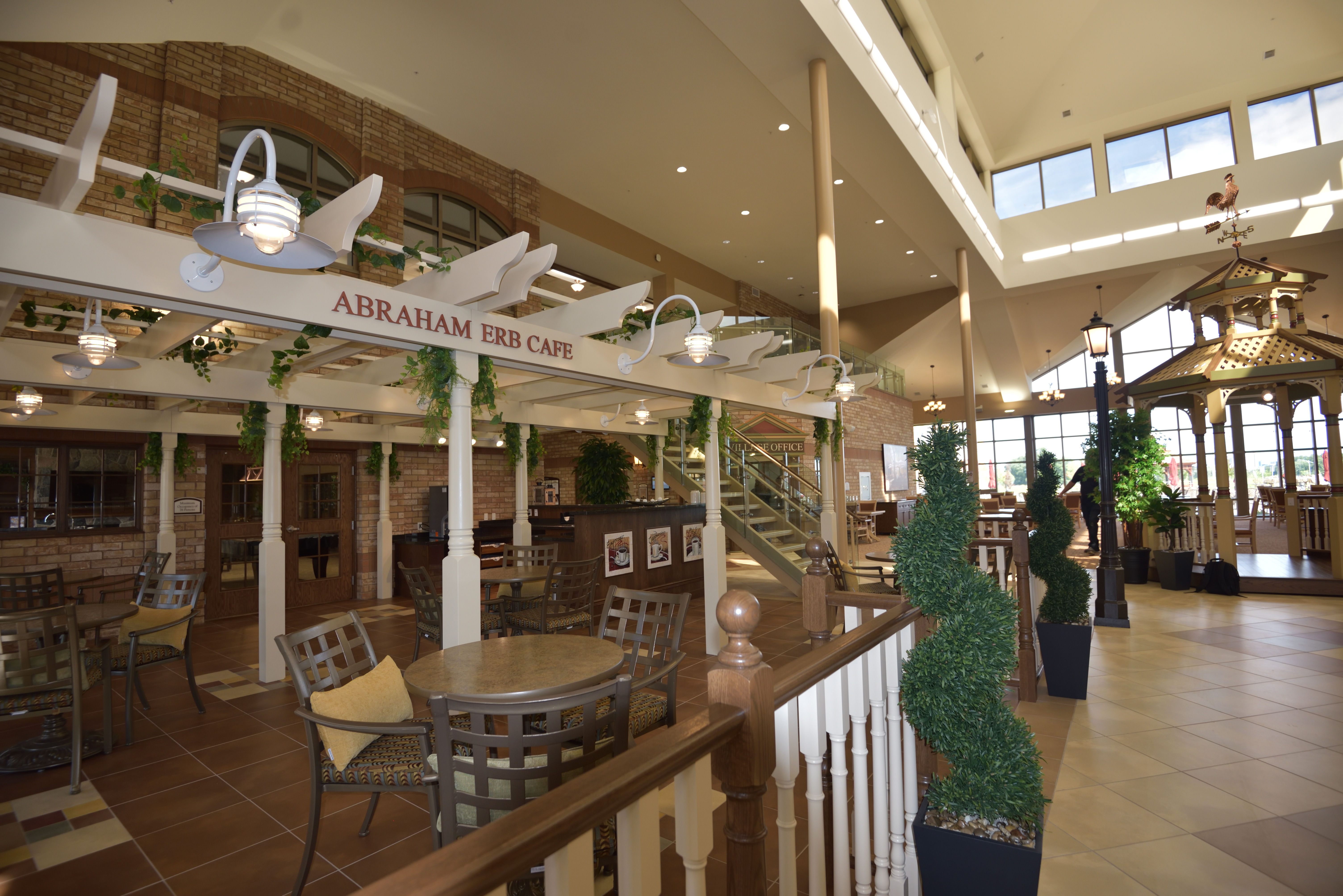 Cafe and gazebo on Main Street