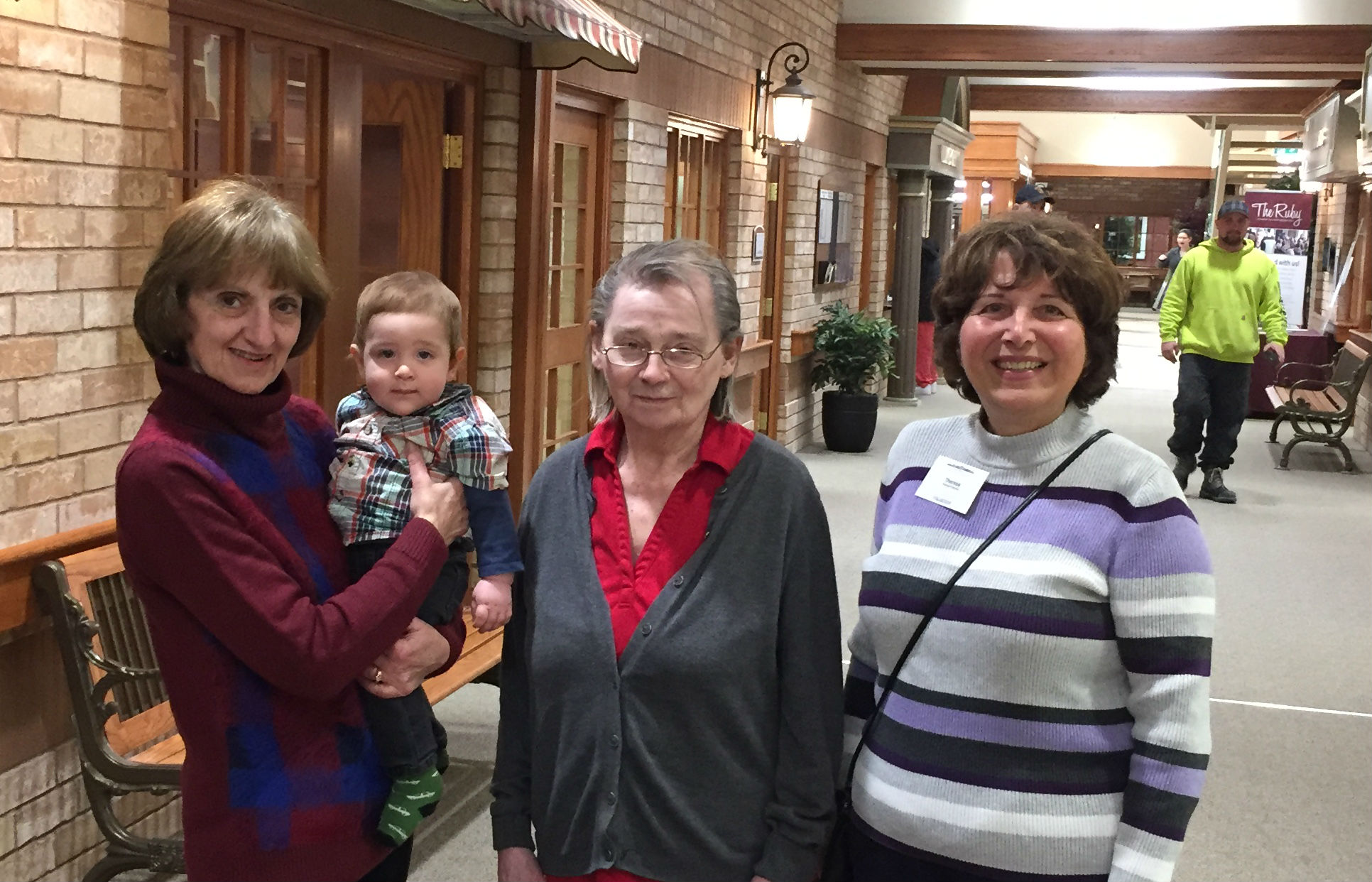 It's natural for volunteers, residents and families to connect along Main Street at Erin Meadows, as in any small town.