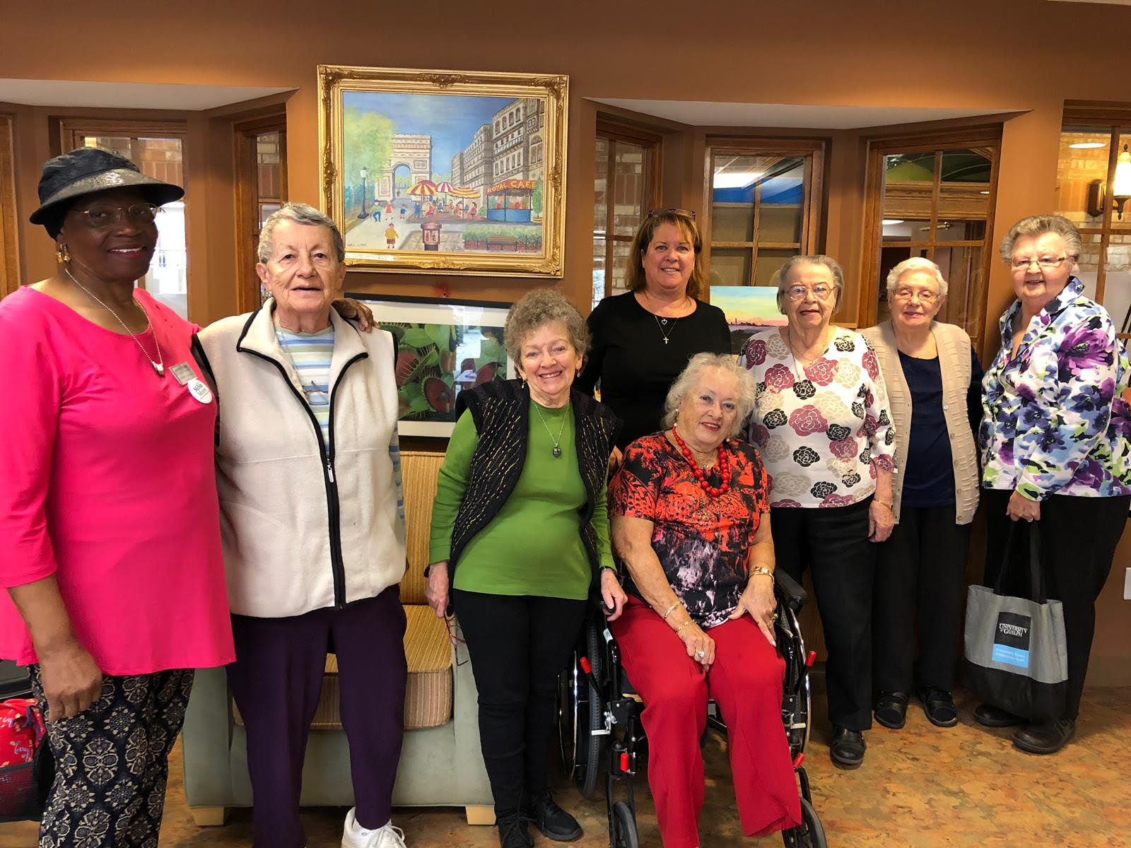 Some members of the Humber Heights knitting group  that work together to raise funds for people in need  during the Christmas season. 