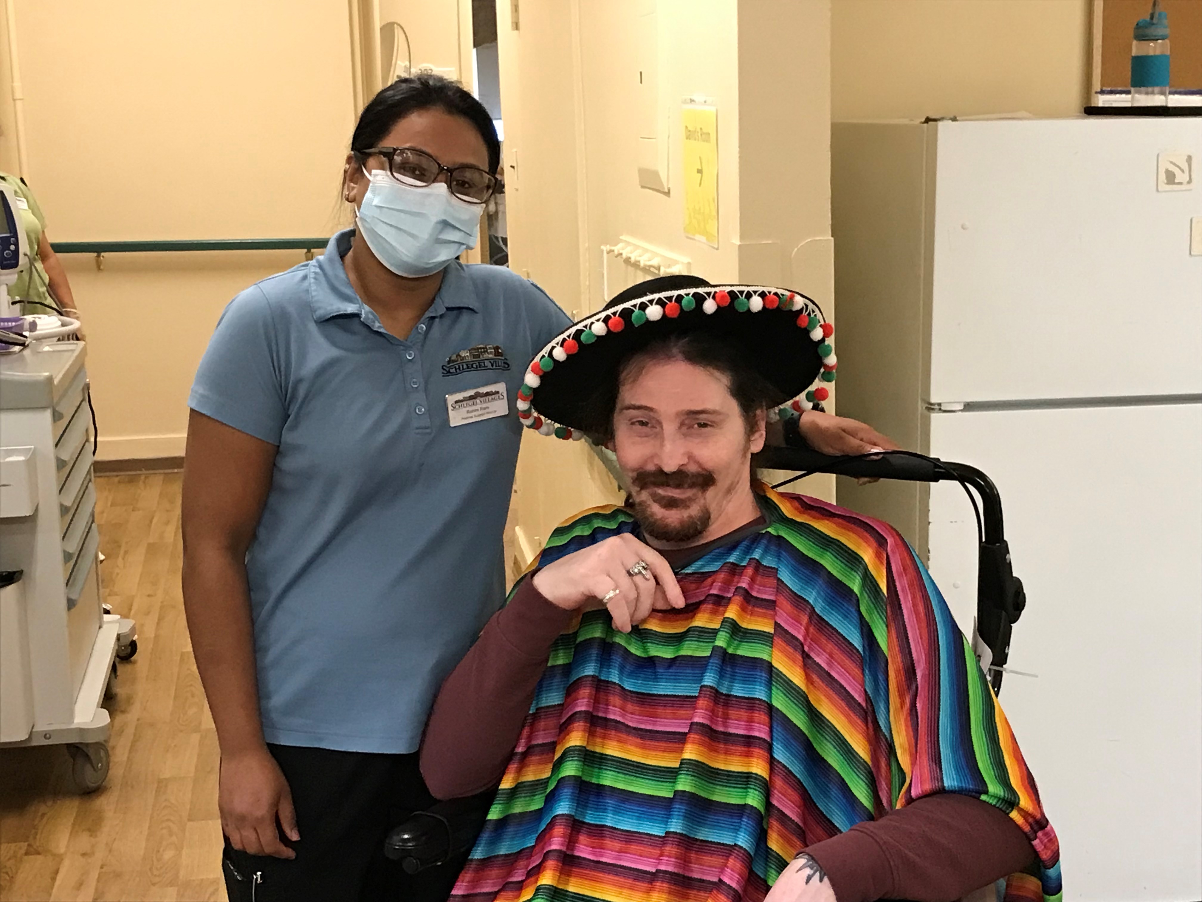 Rohini was working alongside HCC residents during Halloween celebrations. She says she loves working with residents and has learned about Canadian culture through them. 