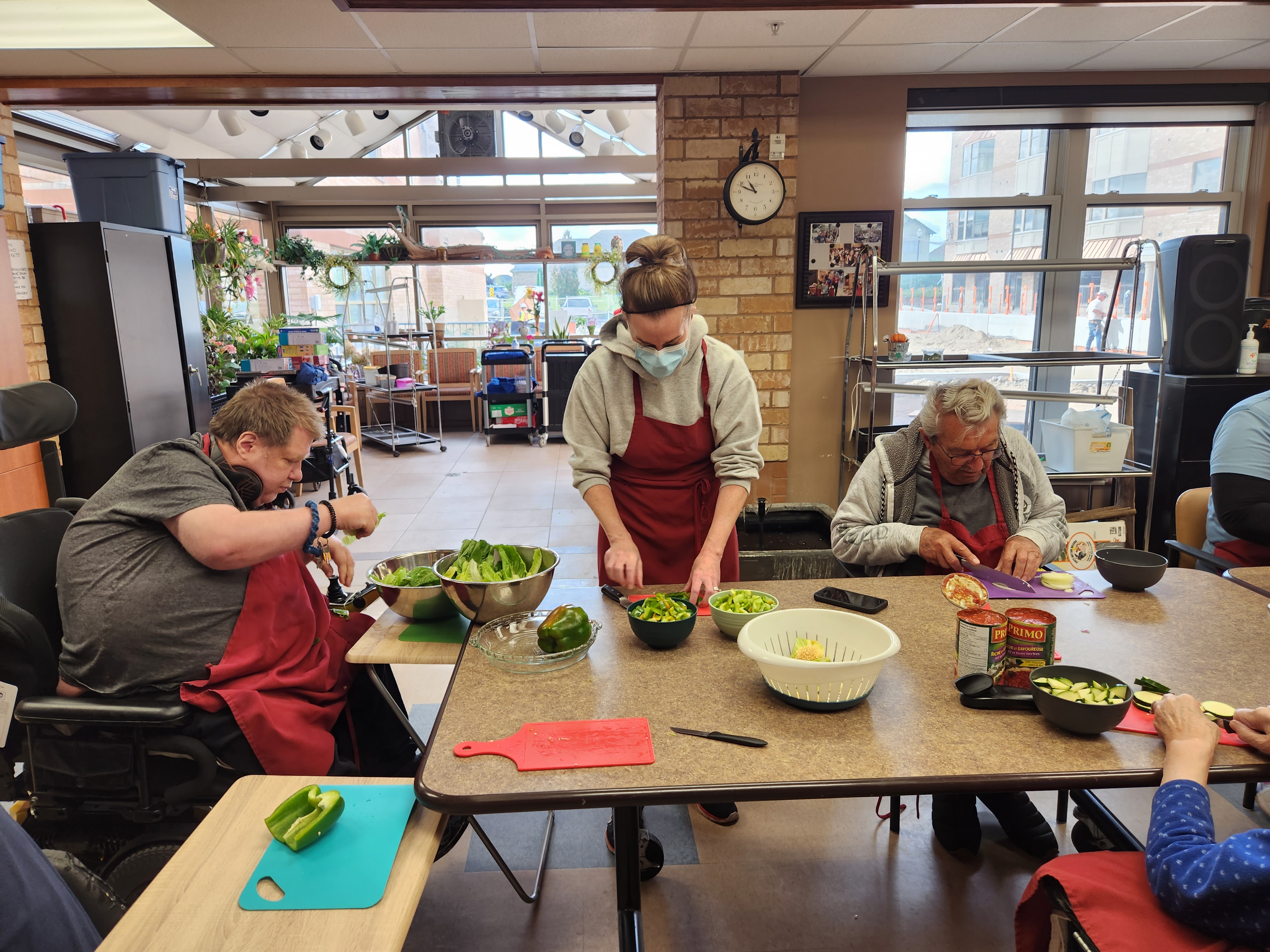 Eric, Sam and Erica cooking program