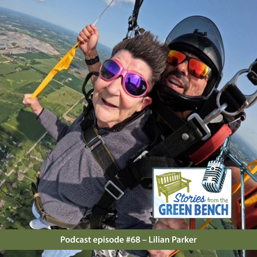 Lillian Parker skydiving photo