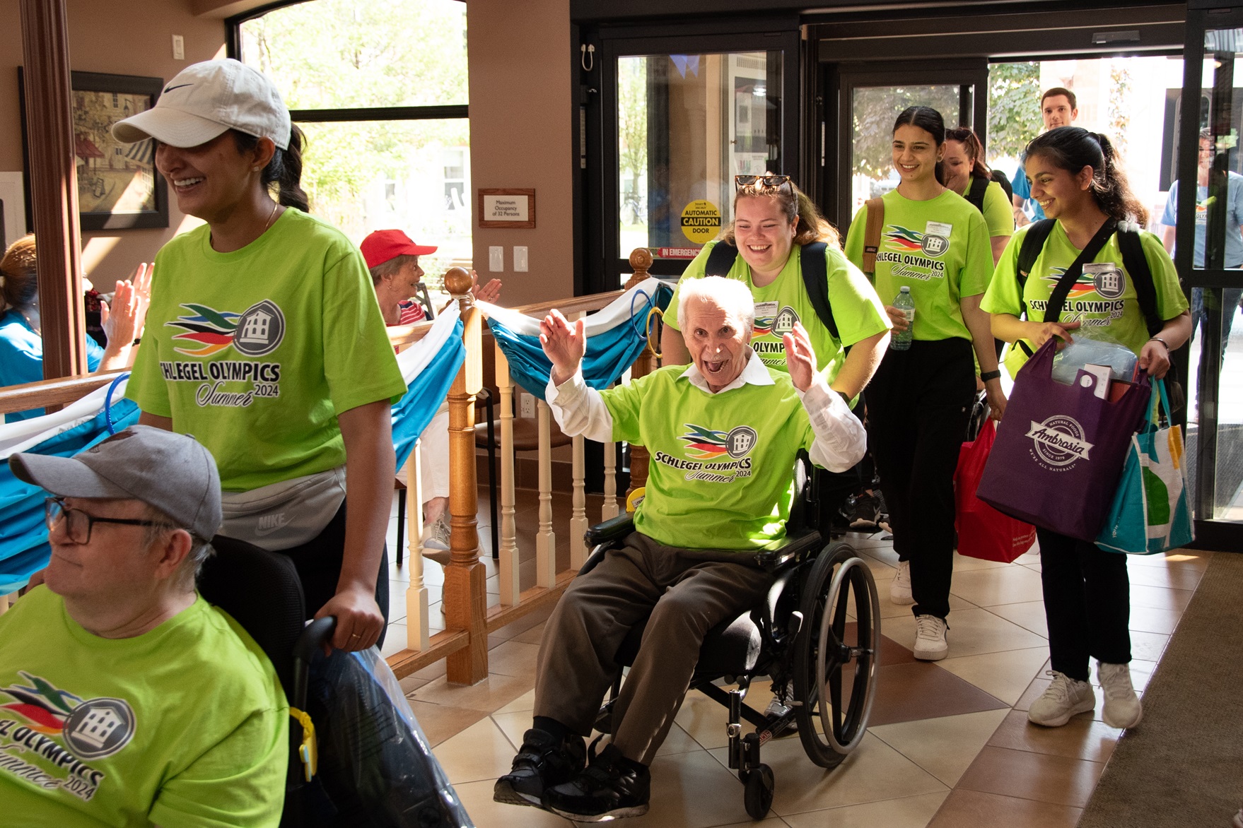 Erin Mills Lodge residents enter the Schlegel Olympics at The Village of Taunton Mills