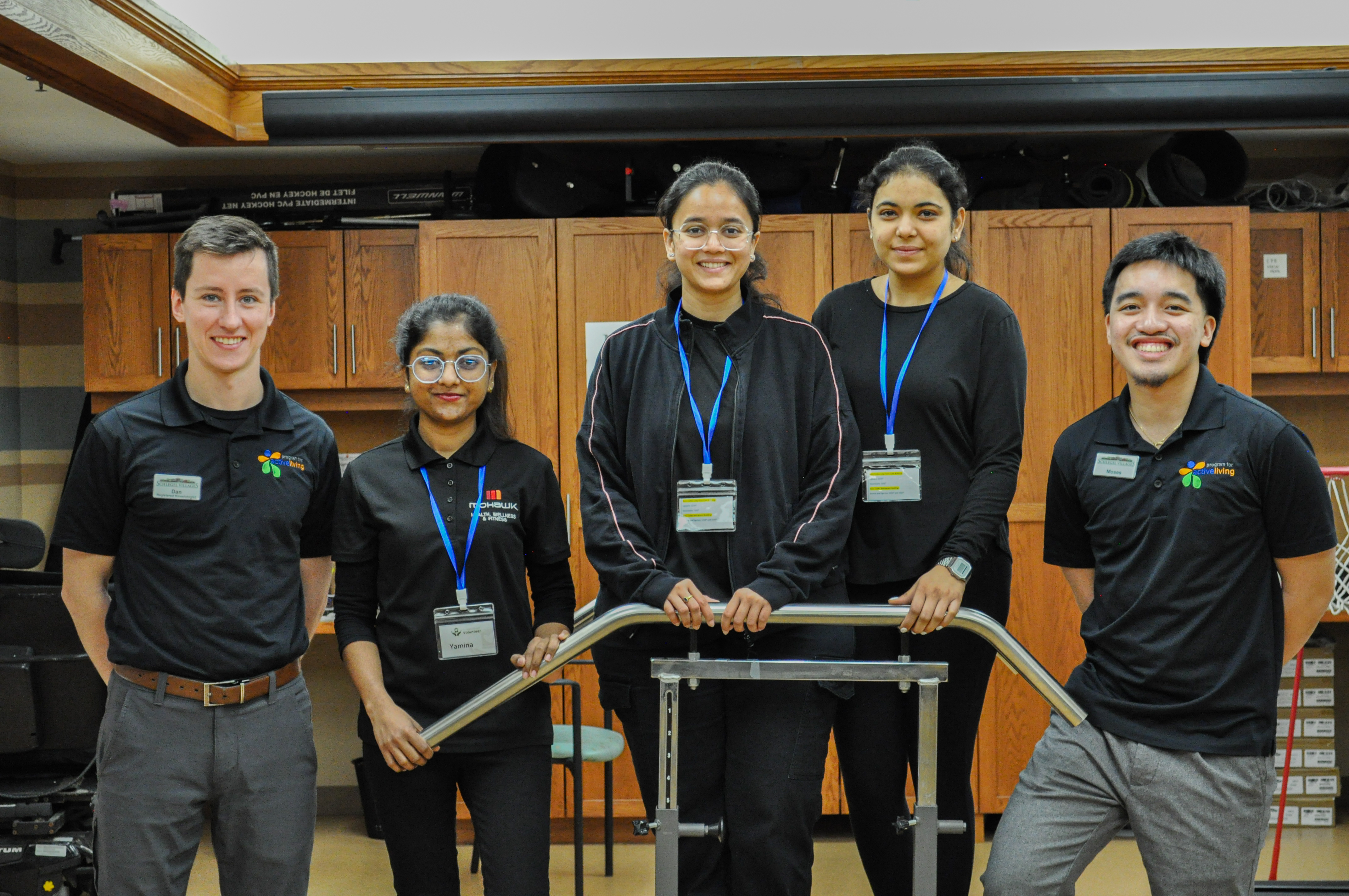 Students from Mohawk College's Health, Wellness & Fitness program pose at the Village of Wentworth Heights.